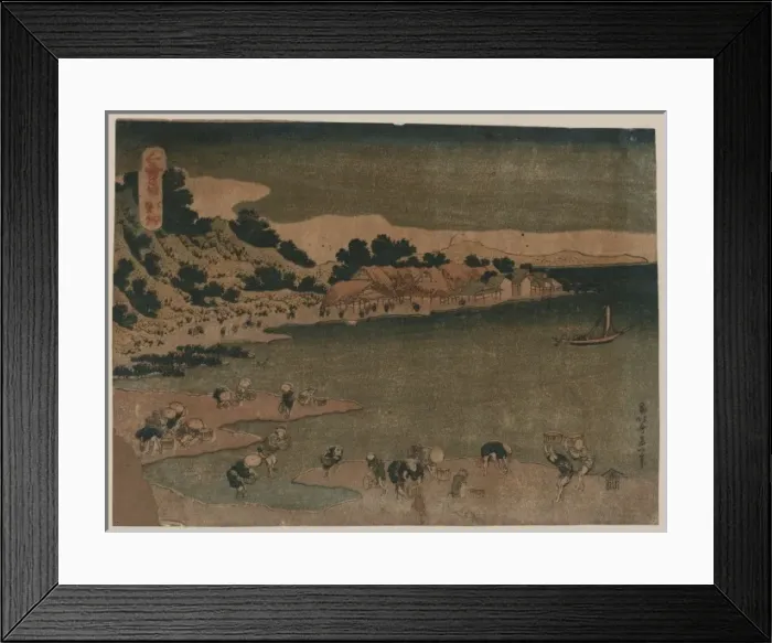Framed Print : The coast of Nobuto in Shimosa Framed Print : The coast of Nobuto in Shimosa