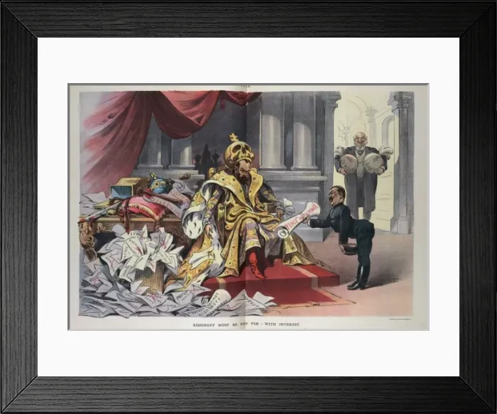 Framed Print : Kishineff must be paid for - with interest Framed Print : Kishineff must be paid for - with interest
