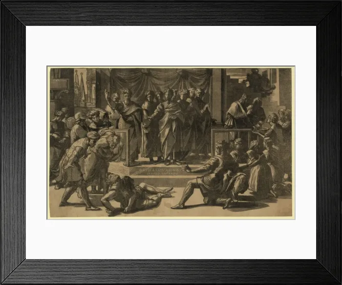 Framed Print : The death of Ananias Framed Print : The death of Ananias