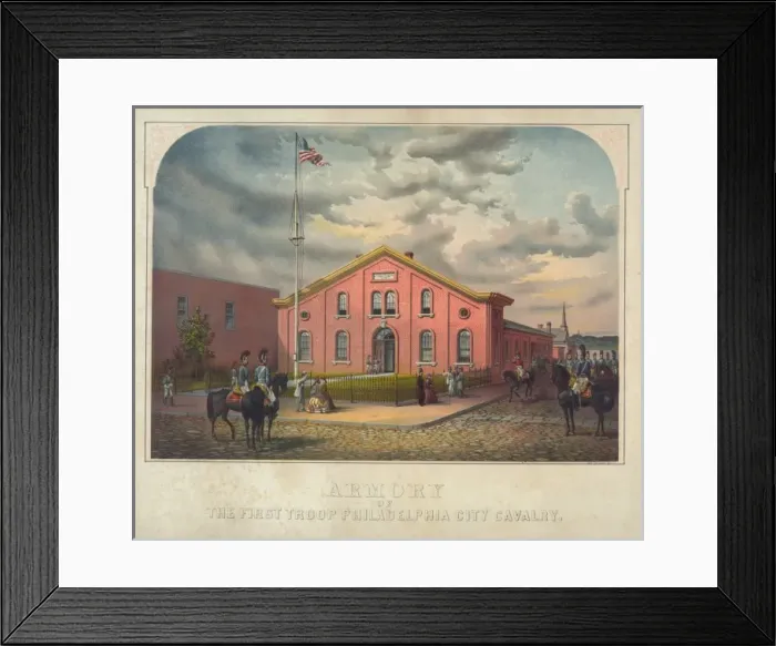 Framed Print : Armory of the First Troop Philadelphia City Cavalry Framed Print : Armory of the First Troop Philadelphia City Cavalry