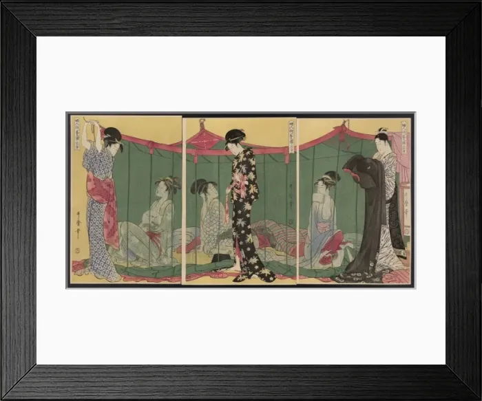 Framed Print : Woman with a visitor Framed Print : Woman with a visitor