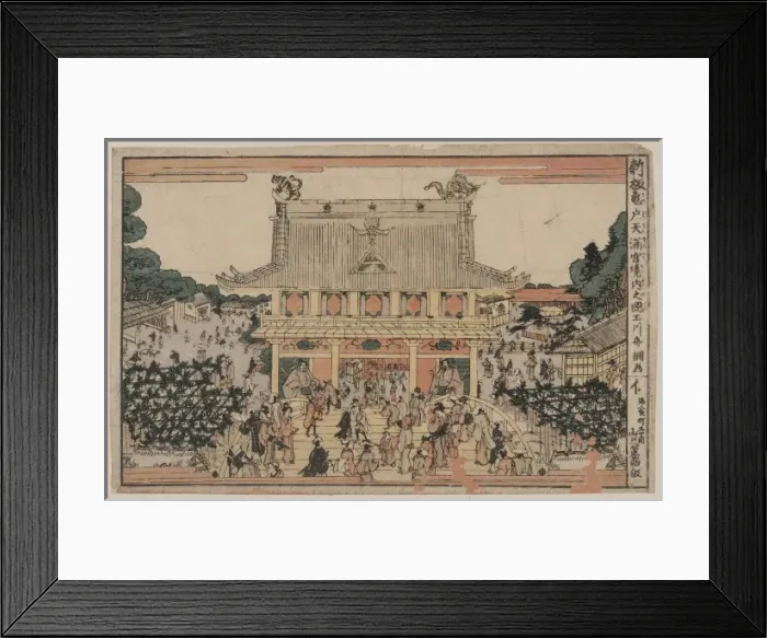 Framed Print : A new print of inside Kameido Tenmangu Shrine Framed Print : A new print of inside Kameido Tenmangu Shrine