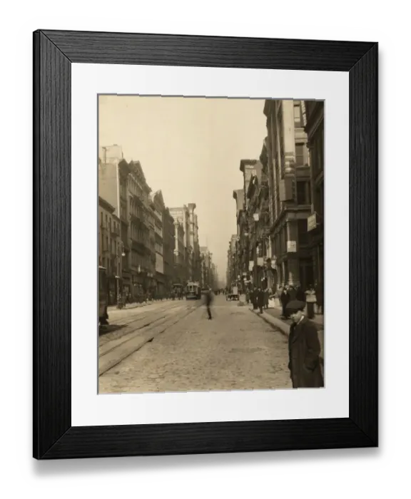 Framed Print : New York, New York - Broadway, looking north from Canal St Framed Print : New York, New York - Broadway, looking north from Canal St