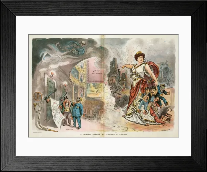 Framed Print : A criminal combine not confined to Chicago Framed Print : A criminal combine not confined to Chicago