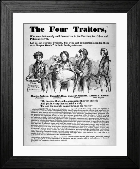 Framed Print : The four traitors, who most infamously sold themselves to th Framed Print : The four traitors, who most infamously sold themselves to th
