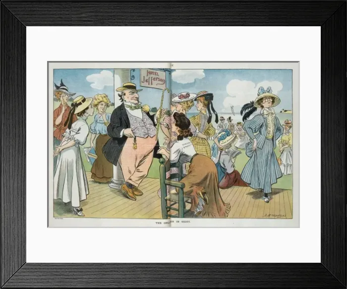 Framed Print : The only man in sight Framed Print : The only man in sight