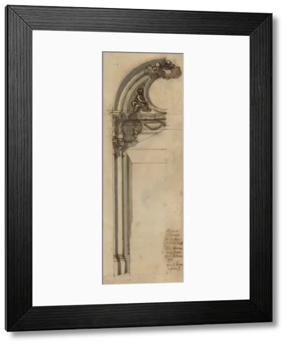Framed Print : First sketch for the chapel of Bonaventura at Potenza (Italy Framed Print : First sketch for the chapel of Bonaventura at Potenza (Italy