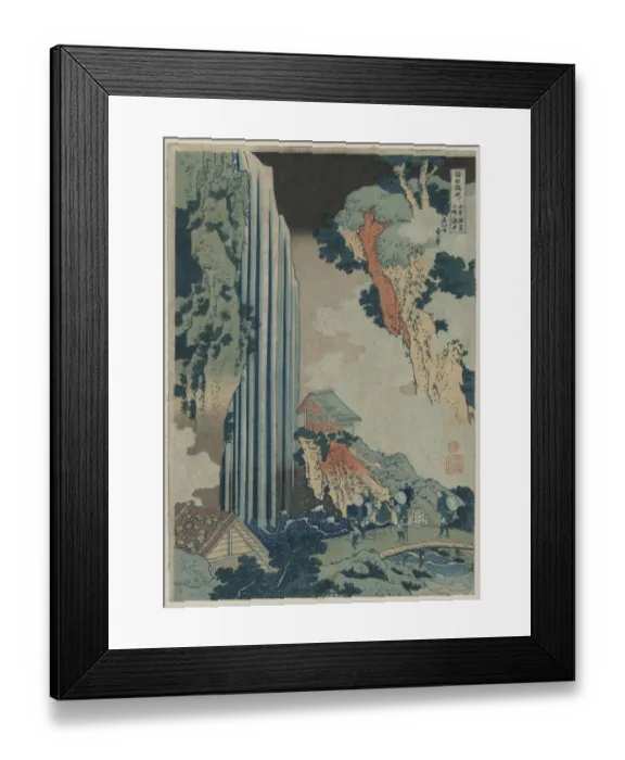 Framed Print : Ono Falls on the Kisokaido Ono Falls on the Kisokaid?