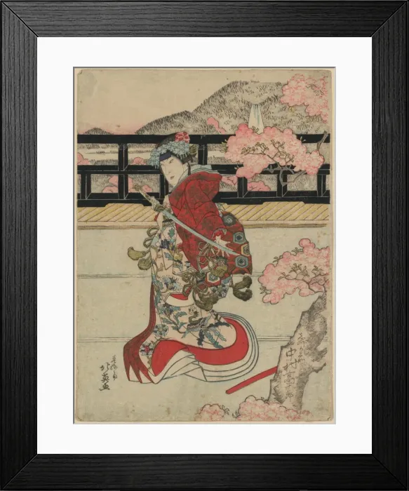 Framed Print : The actor Nakamura Tomijuro in the role of Shizuka Gozen Framed Print : The actor Nakamura Tomijuro in the role of Shizuka Gozen