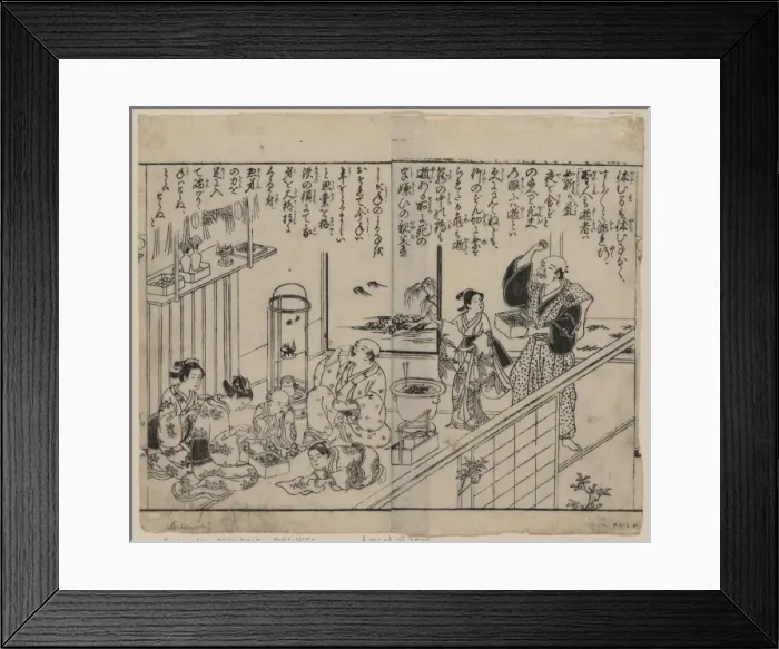 Framed Print : Mamemaki: expelling demons with beans Framed Print : Mamemaki: expelling demons with beans