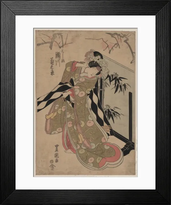 Framed Print : The actor Segawa Kikunojo in the role of Hashihime Framed Print : The actor Segawa Kikunojo in the role of Hashihime