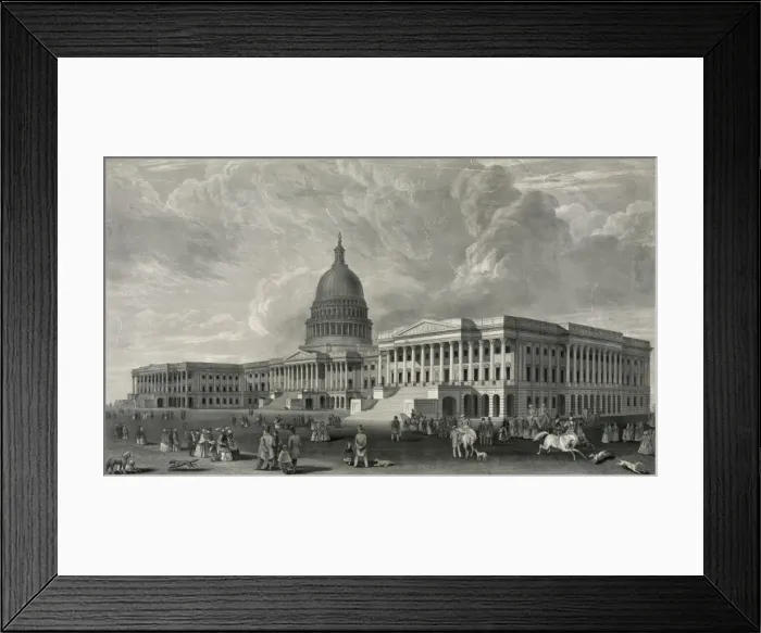 Framed Print : N. E. view of the United States Capitol, Washington, D. C Framed Print : N. E. view of the United States Capitol, Washington, D. C