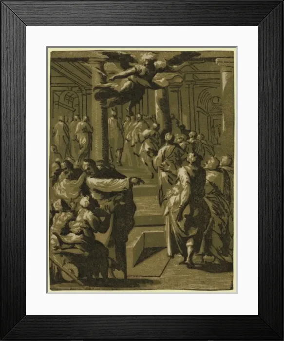 Framed Print : Christ healing the paralytic man Framed Print : Christ healing the paralytic man