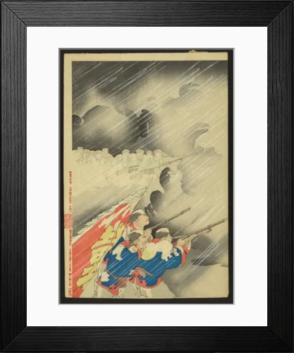 Framed Print : Attack at Weihaiwei Bay Framed Print : Attack at Weihaiwei Bay
