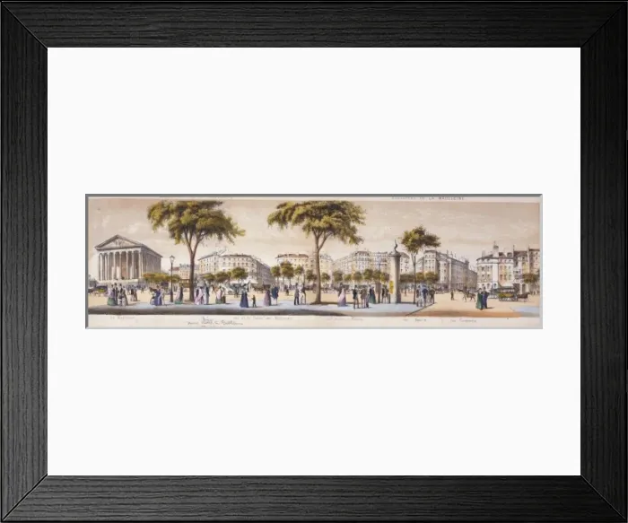 Framed Print : Boulevart de la Madeleine Framed Print : Boulevart de la Madeleine