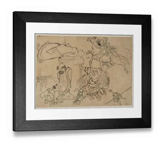 Framed Print : Tengu and miscellany Framed Print : Tengu and miscellany