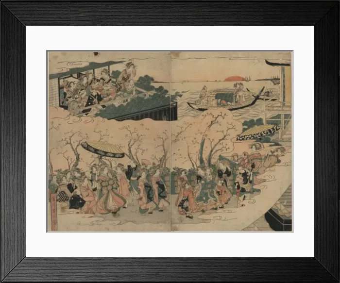 Framed Print : Chinese enjoying Yoshiwara Framed Print : Chinese enjoying Yoshiwara