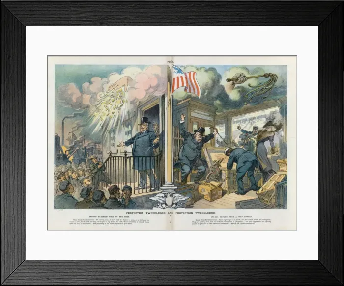 Framed Print : Protection Tweedledee and protection Tweedledum Framed Print : Protection Tweedledee and protection Tweedledum