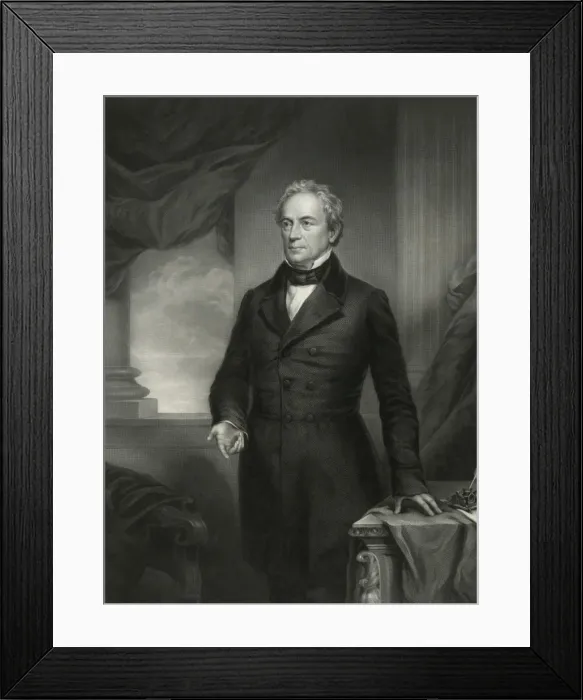 Framed Print : Edward Everett, three-quarter length portrait, standing, fac Framed Print : Edward Everett, three-quarter length portrait, standing, fac