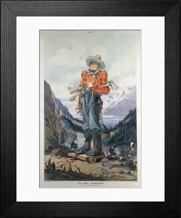 Framed Print : The dummy homesteader; or, the winning of the West Framed Print : The dummy homesteader; or, the winning of the West