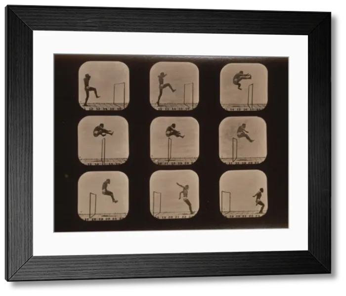 Framed Print : Athletes. Walking high leap Framed Print : Athletes. Walking high leap