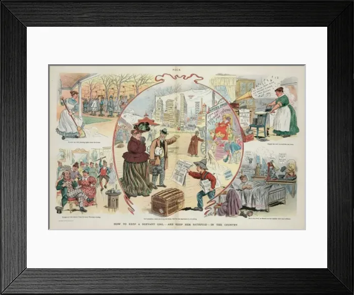 Framed Print : How to keep a servant girl - and keep her satisfied - in Framed Print : How to keep a servant girl - and keep her satisfied - in