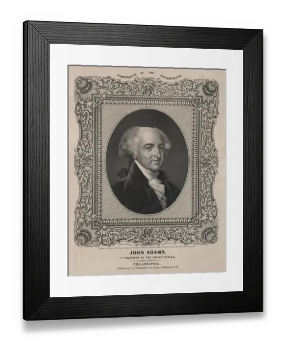Framed Print : John Adams, 2nd President of the United States Framed Print : John Adams, 2nd President of the United States