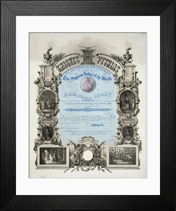 Framed Print : Knights of Pythias, to all whom it may concern. Know ye that Framed Print : Knights of Pythias, to all whom it may concern. Know ye that