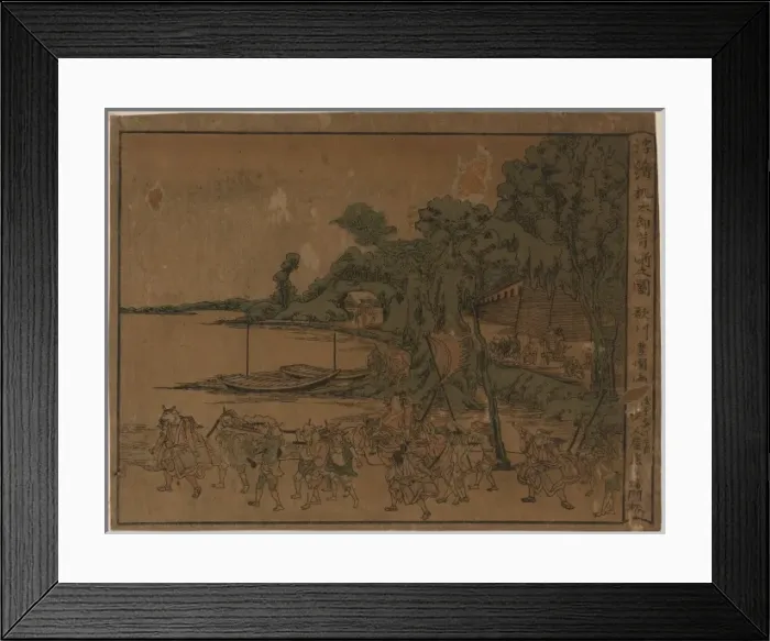 Framed Print : Perspective print of an old tale: Momotaro Framed Print : Perspective print of an old tale: Momotaro