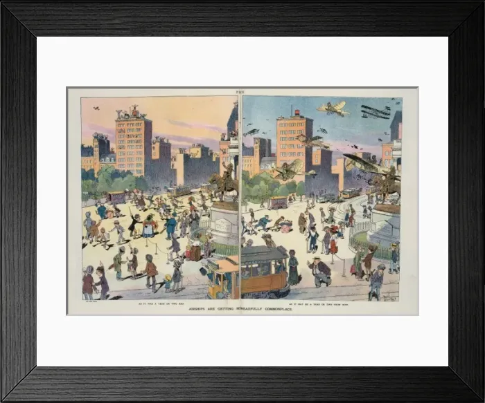 Framed Print : Airships are getting so dreadfully commonplace Framed Print : Airships are getting so dreadfully commonplace