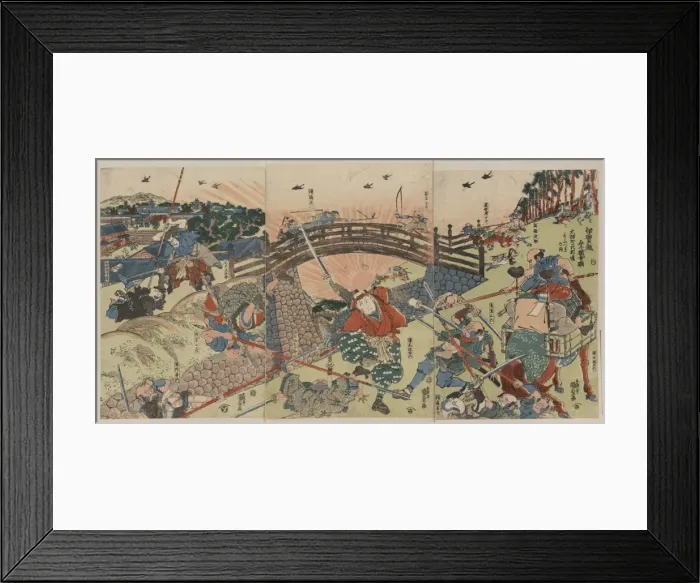 Framed Print : Actors performing the play Igagoe Norikake Kappa Framed Print : Actors performing the play Igagoe Norikake Kappa