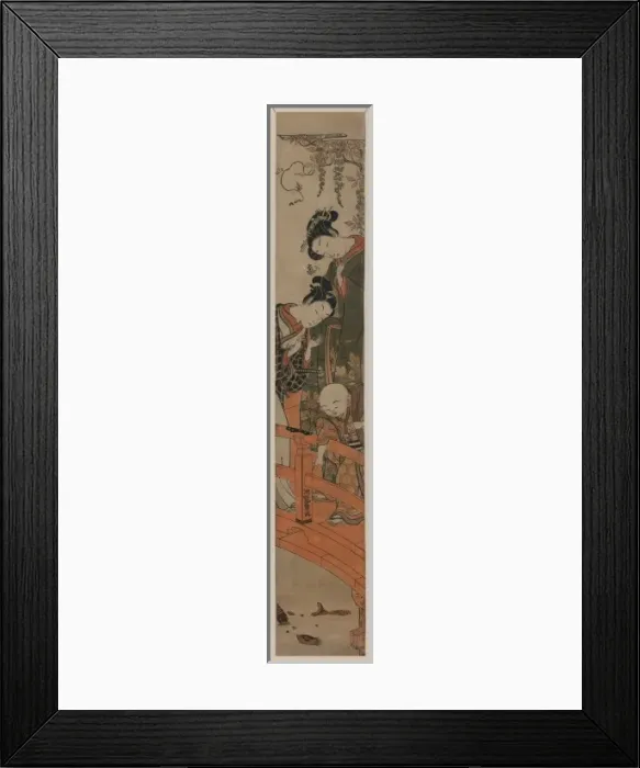 Framed Print : Drum Bridge at Kameido Framed Print : Drum Bridge at Kameido