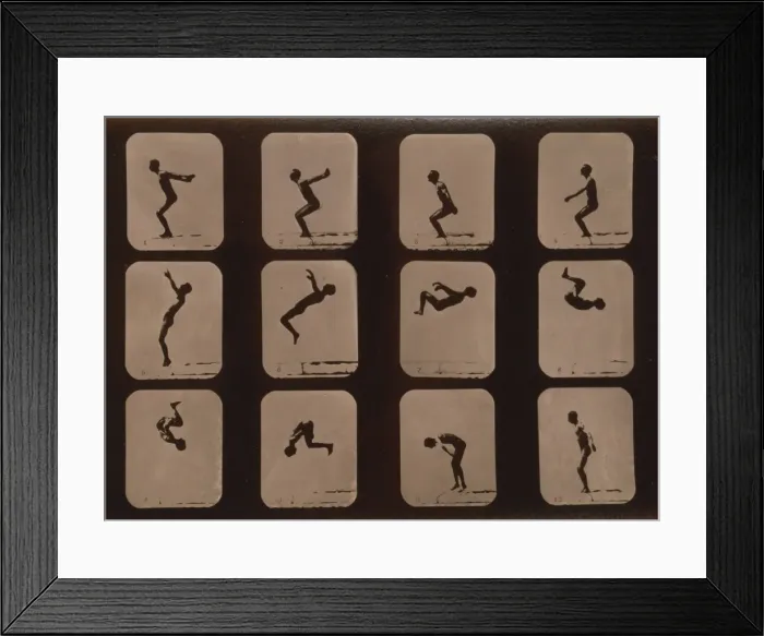 Framed Print : Athletes. Back summersault Framed Print : Athletes. Back summersault