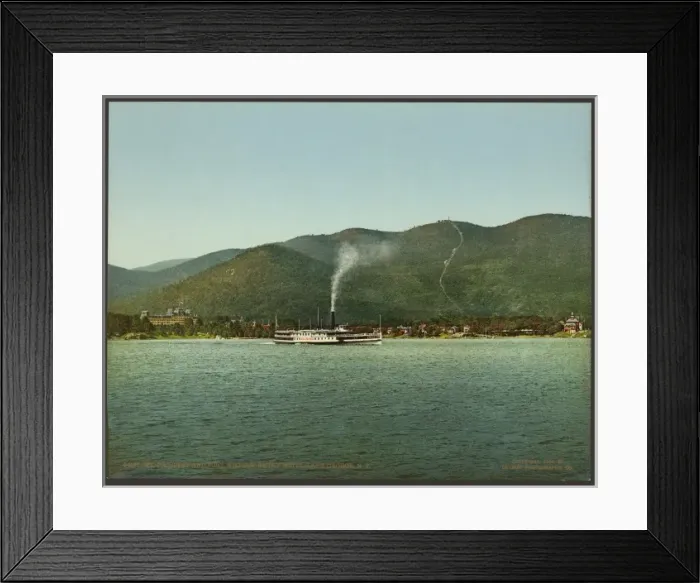 Framed Print : Mt. Prospect and Fort William Henry Hotel, Lake George, N. Y Framed Print : Mt. Prospect and Fort William Henry Hotel, Lake George, N. Y