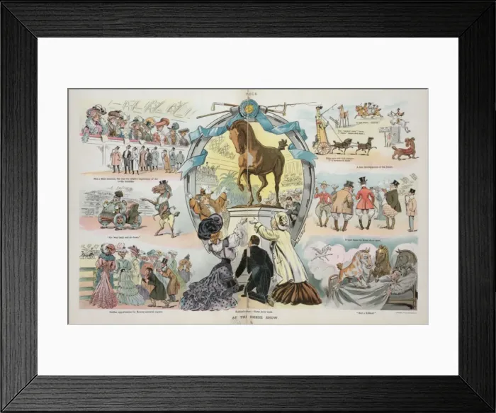 Framed Print : At the horse show Framed Print : At the horse show