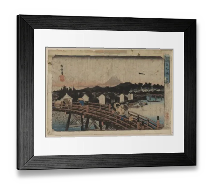 Framed Print : Rain over Nihonbashi Framed Print : Rain over Nihonbashi