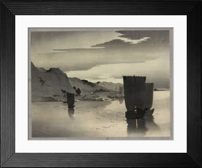 Framed Print : Evening sailboats Framed Print : Evening sailboats