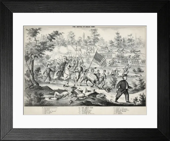 Framed Print : The Battle of Bulls Run Framed Print : The Battle of Bulls Run