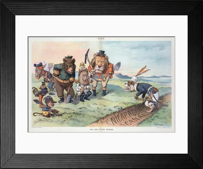 Framed Print : The dog in the manger Framed Print : The dog in the manger