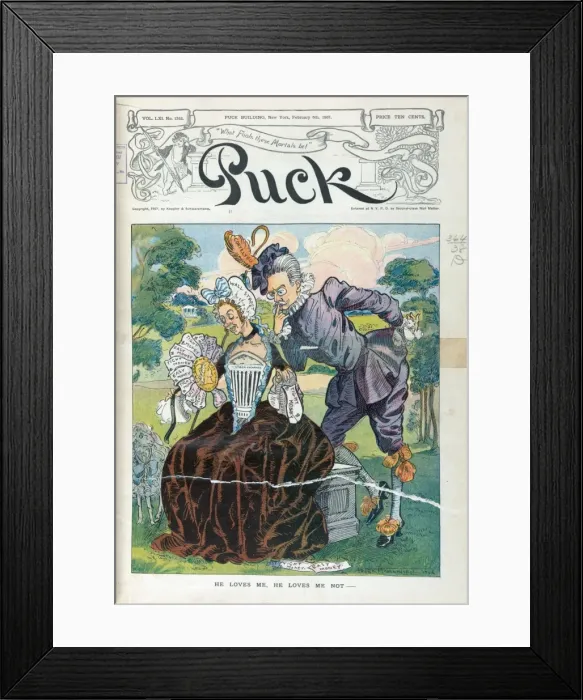 Framed Print : He loves me, he loves me not Framed Print : He loves me, he loves me not