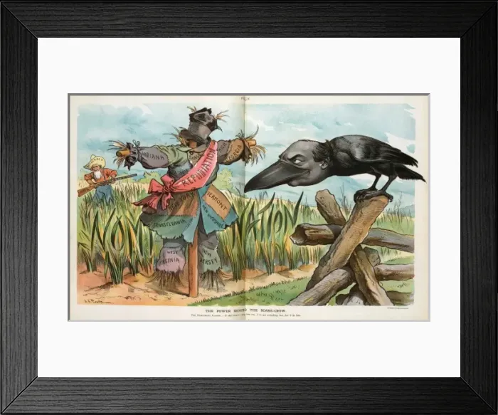 Framed Print : The power behind the scare-crow Framed Print : The power behind the scare-crow
