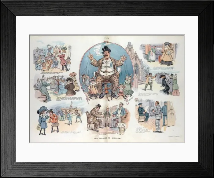 Framed Print : The microbe of unionism Framed Print : The microbe of unionism
