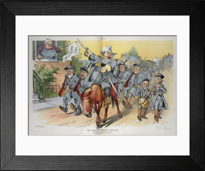 Framed Print : The political Barbara Frietchie Framed Print : The political Barbara Frietchie