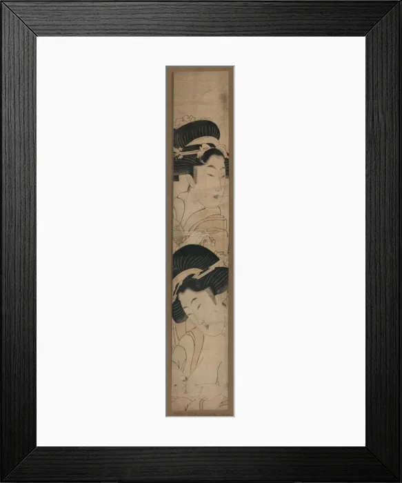 Framed Print : A daughter and her mother who breast feeds a baby Framed Print : A daughter and her mother who breast feeds a baby