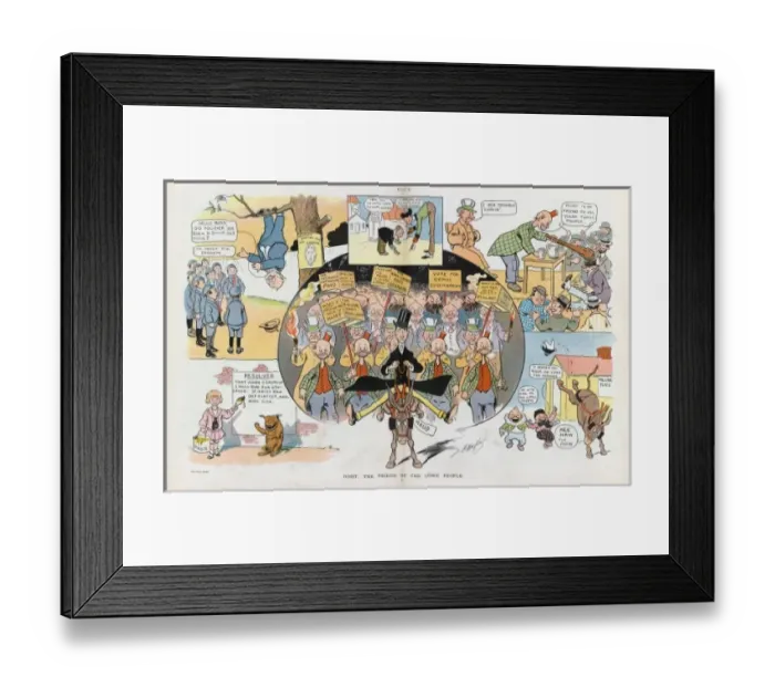 Framed Print : Hoist, the friend of the comic people Framed Print : Hoist, the friend of the comic people
