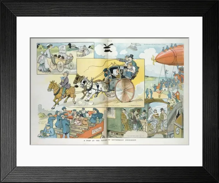 Framed Print : A peep at the future of government ownership Framed Print : A peep at the future of government ownership