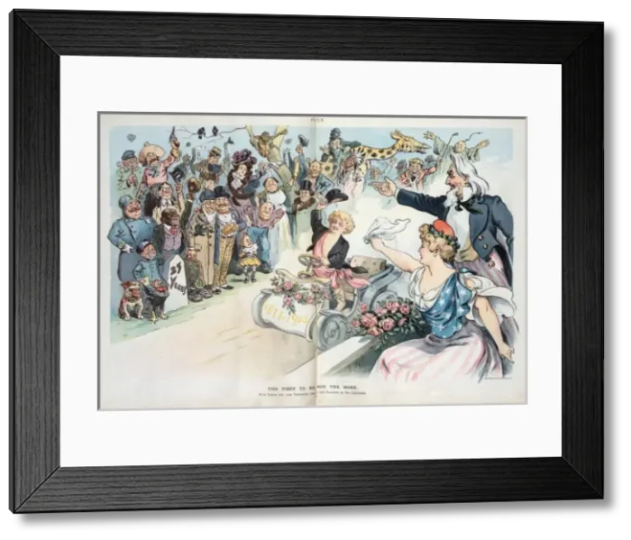 Framed Print : The first to reach the mark Framed Print : The first to reach the mark