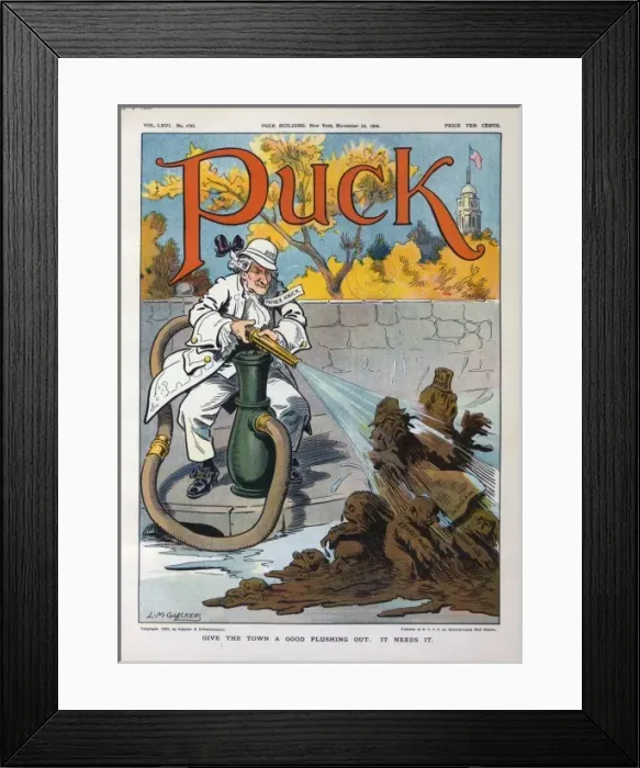 Framed Print : Give the town a good flushing out. It needs it Framed Print : Give the town a good flushing out. It needs it