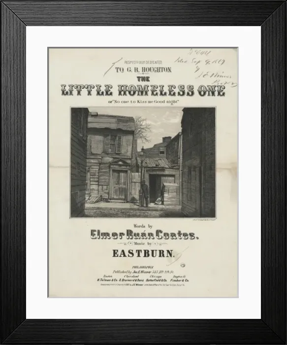 Framed Print : The Little homeless one or no one to kiss me good night Framed Print : The Little homeless one or no one to kiss me good night