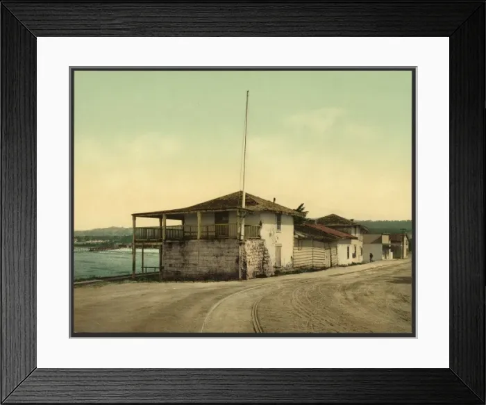 Framed Print : Old Custom House, Monterey, Cal Framed Print : Old Custom House, Monterey, Cal